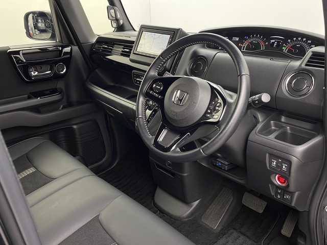 ホンダ Ｎ ＢＯＸ カスタム L ターボ 栃木県 2023(令5)年 1.7万km ミッドナイトブルービームM 純正ナビ/（BT/CD/AM/FM）/バックカメラ/両側パワースライドドア/ホンダセンシング/衝突軽減システム/車線逸脱抑制機能/横滑り防止/クリアランナソー/レーダークルーズコントロール/先行車発進お知らせ/標識認識機能/ETC/ドライブレコーダー/前席シートヒーター/シーケンシャルウインカー/純正アルミホイール/プッシュスタート/スマートキー