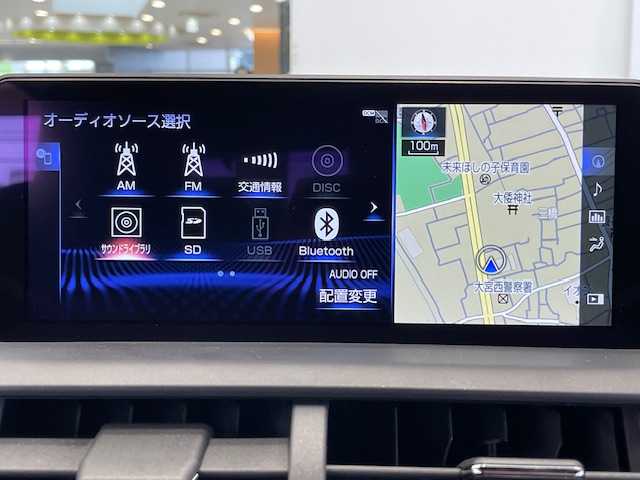 レクサス ＮＸ 300h Fスポーツ 埼玉県 2018(平30)年 4万km ソニックチタニウム 衝突被害軽減ブレーキ/レーンキープアシスト/サンルーフ/純正メモリナビ/　　（CD/DVD/BT/DTV）/バックカメラ/レーダークルーズコントロール/LEDヘッドライト/オートマチックハイビーム/シートヒーター/エアシート/パワーシート/ハンドルヒーター/ドライブレコーダー/コーナーセンサー/スマートキー/ETC