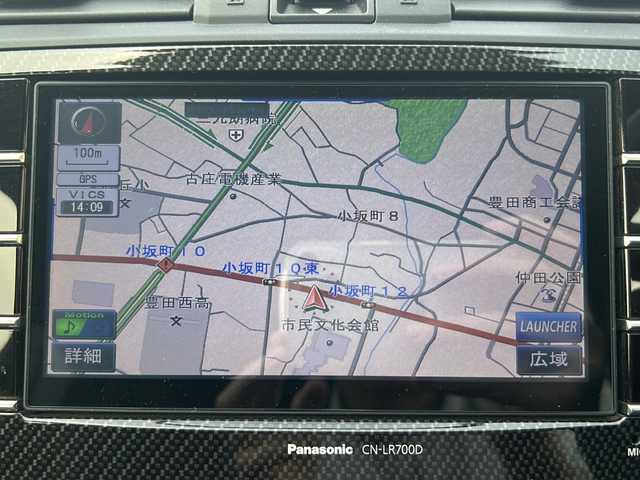 スバル ＷＲＸ ＳＴＩ STI 愛知県 2014(平26)年 10.7万km ダークグレーメタリック /禁煙車//純正ナビ・フルセグTV/　(CN-LR700D)//ETC/バックカメラ//STiフロントリップ//STiマフラー//プッシュスタート//ステアスイッチ//社外１７インチアルミ//LEDオートライト//黒合皮ハーフレザーシート//ステアリングスイッチ//純正フロアマット//新車保証書//取扱説明書//スペアキー