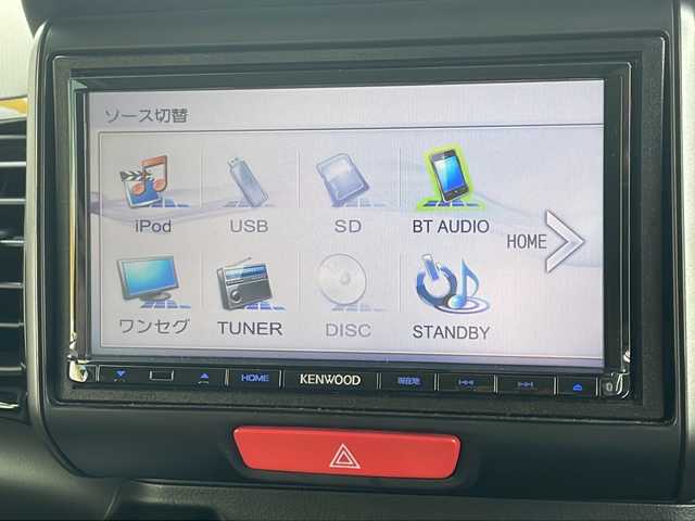 ホンダ Ｎ ＢＯＸ カスタム G Lパッケージ 静岡県 2016(平28)年 5.8万km ミラノレッド ワンオーナー/社外メモリーナビ＆ワンセグＴＶ/（ＤＶＤ＆ＣＤ＆ＢＴ）/バックカメラ/ビルトインＥＴＣ/前方ドライブレコーダー/左側パワースライドドア/革調シートカバー/革巻きステアリング/ステアリングリモコン/アイドリングストップ/純正エアロ/純正１４inアルミホイール/オートライト/ＨＩＤライト/フォグランプ/電動格納ミラー/スマートキー/プッシュスタート/Ｗエアバッグ/横滑り防止装置/ＡＢＳ/ドアバイザー/フロアマット/新車保証書/取扱説明書/スマートスペアキー有