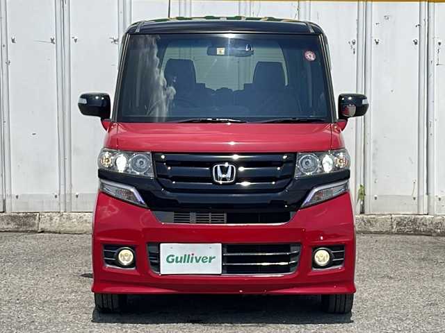 ホンダ Ｎ ＢＯＸ カスタム G Lパッケージ 静岡県 2016(平28)年 5.8万km ミラノレッド ワンオーナー/社外メモリーナビ＆ワンセグＴＶ/（ＤＶＤ＆ＣＤ＆ＢＴ）/バックカメラ/ビルトインＥＴＣ/前方ドライブレコーダー/左側パワースライドドア/革調シートカバー/革巻きステアリング/ステアリングリモコン/アイドリングストップ/純正エアロ/純正１４inアルミホイール/オートライト/ＨＩＤライト/フォグランプ/電動格納ミラー/スマートキー/プッシュスタート/Ｗエアバッグ/横滑り防止装置/ＡＢＳ/ドアバイザー/フロアマット/新車保証書/取扱説明書/スマートスペアキー有