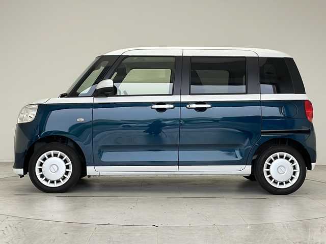 ダイハツ ムーヴ キャンバス ストライプス X 愛知県 2023(令5)年 2.5万km シャイニングホワイトパール/レーザーブルークリスタルシャイン 衝突軽減システム/純正ディスプレイオーディオ　ナビなし/両側パワースライドドア/CD DVD/Bluetooth/コーナーセンサー/オートマチックハイビーム/ETC/スマートキー/プッシュスタート