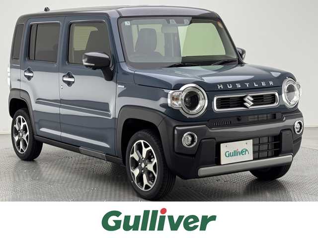 スズキ ハスラー HYBRID X 兵庫県 2025(令7)年 0.1万km未満 デニムブルー ガンメタリック 2トーン 全方位モニター付きナビゲーション＆スズキセーフティサポート(217800円)/純正メモリナビ（AM/FM/フルセグ/BT）/全方位カメラ/クルーズコントロール/コーナーセンサー/LEDヘッドライト/PCS/LKA/ACC/LEDヘッドライト/純正15AW/シートヒーター