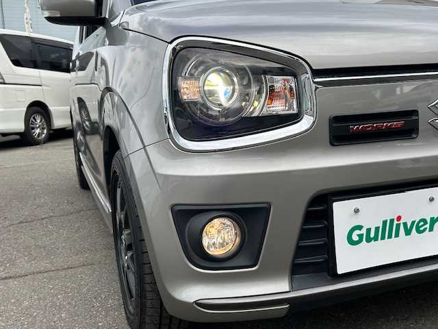 スズキ アルト ワークス 道東・釧路十勝 2018(平30)年 3.3万km スチールシルバーM ４WD/社外ナビ/CD/ワンセグTV/USB/AUX/バックカメラ /パドルシフト/前席レカロシート/ミラーヒーター/キセノンライト/衝突軽減ブレーキ/前後ドライブレコーダー
