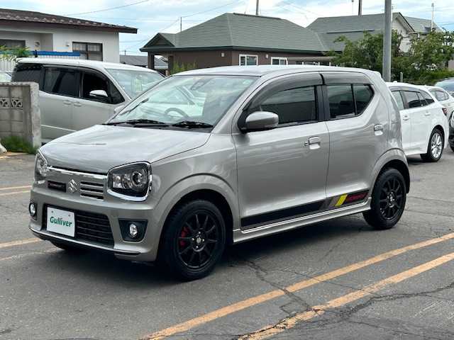 スズキ アルト ワークス 道東・釧路十勝 2018(平30)年 3.3万km スチールシルバーM ４WD/社外ナビ/CD/ワンセグTV/USB/AUX/バックカメラ /パドルシフト/前席レカロシート/ミラーヒーター/キセノンライト/衝突軽減ブレーキ/前後ドライブレコーダー