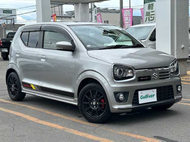 スズキ アルト ワークス 道東・釧路十勝 2018(平30)年 3.3万km スチールシルバーM ４WD/社外ナビ/CD/ワンセグTV/USB/AUX/バックカメラ /パドルシフト/前席レカロシート/ミラーヒーター/キセノンライト/衝突軽減ブレーキ/前後ドライブレコーダー