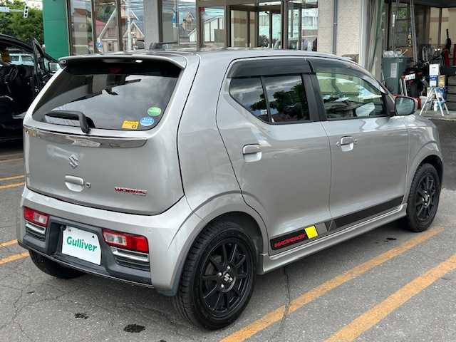 スズキ アルト ワークス 道東・釧路十勝 2018(平30)年 3.3万km スチールシルバーM ４WD/社外ナビ/CD/ワンセグTV/USB/AUX/バックカメラ /パドルシフト/前席レカロシート/ミラーヒーター/キセノンライト/衝突軽減ブレーキ/前後ドライブレコーダー