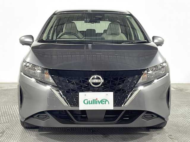 日産 ノート X 広島県 2023(令5)年 0.3万km ダークメタルグレー 純正9型ナビ/インテリジェントアラウンドビューモニター/インテリジェントルームミラー/エマージェンシーブレーキ/車線逸脱警報/車線逸脱抑制/ハイビームアシスト/ブラインドスポットモニター/フロント/バックソナー/誤発進抑制機能/ETC2.0/ドライブレコーダー/USB/HDMI入力端子