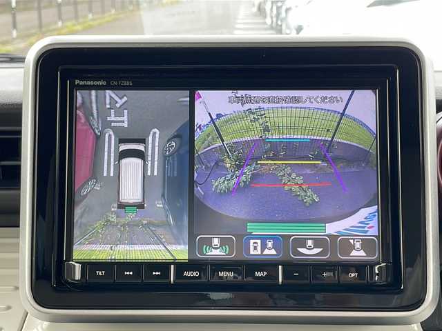 スズキ スペーシア HYBRID X 宮城県 2023(令5)年 1.8万km アーバンブラウンパールメタリック 2トーン 純正8型ナビ/(AM/FM/CD/DVD/HDMI/iPod/SD/USB)/フルセグTV/Bluetooth/全方位カメラ/前後ドライブレコーダー/ETC/レーダークルーズコントロール/パーキングセンサー/シートヒーター/プッシュスタート/スペアキー×1/オートライト/オートマチックハイビーム/LEDヘッドライト/ヘッドライトレベライザー/ドアバイザー/純正フロアマット/禁煙車