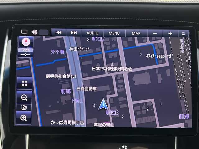 トヨタ ハリアー ハイブリッド プレミアム 秋田県 2015(平27)年 5.4万km 黒 社外SDナビ/社外BT、CD、DVD/フルセグTV/純正18インチAW/前後ドライブレコーダー/バックカメラ/サンルーフ/４WD/スペアキー