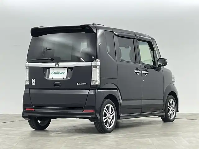 ホンダ Ｎ ＢＯＸ カスタム G Aパッケージ 福島県 2015(平27)年 6.7万km プレミアムゴールドパープルパール ホンダセンシング/・衝突被害軽減ブレーキ/・誤発進抑制装置/社外7インチナビ/・型番：AVIC-RZ07/・フルセグTV/BT/SD/CD/DVD/FM/AM/・バックカメラ/・ETC/・前方ドライブレコーダー/片側パワースライドドア/ステアリングリモコン/ベンチシート/・チップアップシート/プッシュスタート/・スマートキー/HIDヘッドライト/・フォグランプ/・オートライト/純正フロアマット/純正14インチAW/電動格納ミラー/・ウィンカーミラー