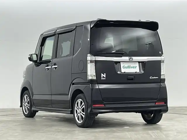 ホンダ Ｎ ＢＯＸ カスタム G Aパッケージ 福島県 2015(平27)年 6.7万km プレミアムゴールドパープルパール ホンダセンシング/・衝突被害軽減ブレーキ/・誤発進抑制装置/社外7インチナビ/・型番：AVIC-RZ07/・フルセグTV/BT/SD/CD/DVD/FM/AM/・バックカメラ/・ETC/・前方ドライブレコーダー/片側パワースライドドア/ステアリングリモコン/ベンチシート/・チップアップシート/プッシュスタート/・スマートキー/HIDヘッドライト/・フォグランプ/・オートライト/純正フロアマット/純正14インチAW/電動格納ミラー/・ウィンカーミラー