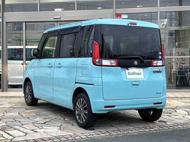 スズキ スペーシア G 静岡県 2016(平28)年 5.7万km フレンチミントPM クラリオンナビ/・ラジオ/ワンセグTV/・CD/DVD/SD/ipod/Bluetooth/VTR/主要装備/・バックカメラ　/・ＥＴＣ　/・ドライブレコーダー　/・アイドリングストップ　/・両側スライドドア　/・シートヒーター　/・プッシュスタート　/・スマートキー　/・オートエアコン　/・パワーウィンド　/・パワーステアリング　/・スペアキー/・ABS/・社外アルミホイール SIBILLA