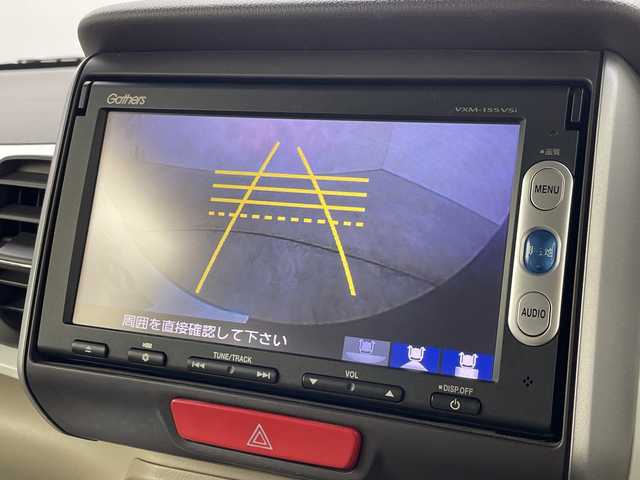 ホンダ Ｎ ＢＯＸ 2トーン G Lパッケージ 群馬県 2015(平27)年 5.2万km プレミアムディープモカパール 禁煙車　純正ナビ　バックカメラ　両側パワースライドドア　横滑り防止　アイドリングストップ　スマートキー　プッシュスタート　スペアキー　オートライト　オートエアコン　純正アルミホイール　電動格納ミラー