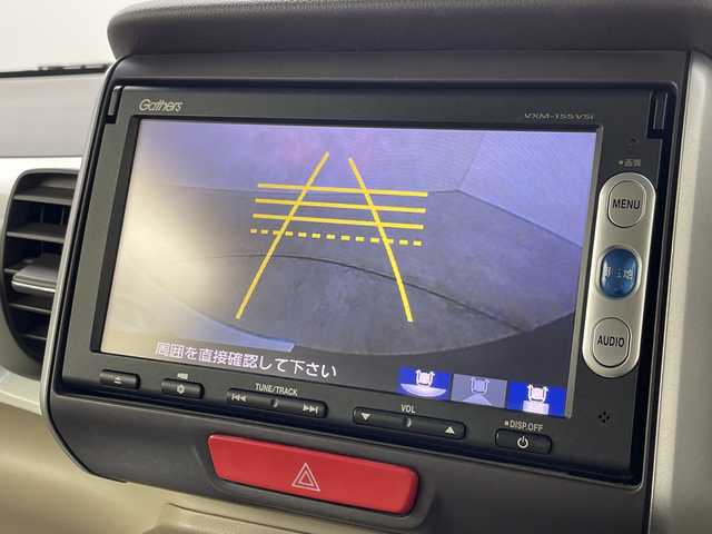 ホンダ Ｎ ＢＯＸ 2トーン G Lパッケージ 群馬県 2015(平27)年 5.2万km プレミアムディープモカパール 禁煙車　純正ナビ　バックカメラ　両側パワースライドドア　横滑り防止　アイドリングストップ　スマートキー　プッシュスタート　スペアキー　オートライト　オートエアコン　純正アルミホイール　電動格納ミラー