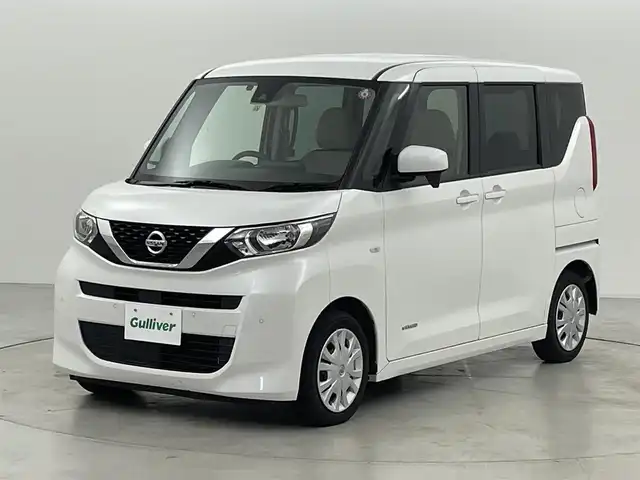 日産 ルークス S 福岡県 2022(令4)年 5万km ホワイトパール 社外ナビ　/バックカメラ　/ＥＴＣ　/コーナーセンサー　/エマージェンシーブレーキ　/レーンキープ　/アイドリングストップ　/先行車発進お知らせ　/スマートキー　/ステアリングリモコン　/セーフティ・シールドスイッチ