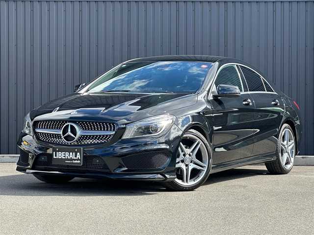 メルセデス・ベンツ ＣＬＡ１８０ AMGライン 福島県 2014(平26)年 3.9万km コスモスブラック ワンオーナー/クルーズコントロール/純正ナビ/バックカメラ/フルセグTV/黒ハーフレザーシート/パワーシート（D席）/キセノンオートライト/パドルシフト/ETC/純正18インチAW/前後ドラレコ/取扱説明書/保証書/スペアキー