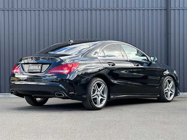 メルセデス・ベンツ ＣＬＡ１８０ AMGライン 福島県 2014(平26)年 3.9万km コスモスブラック ワンオーナー/クルーズコントロール/純正ナビ/バックカメラ/フルセグTV/黒ハーフレザーシート/パワーシート（D席）/キセノンオートライト/パドルシフト/ETC/純正18インチAW/前後ドラレコ/取扱説明書/保証書/スペアキー