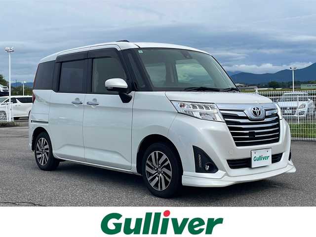 トヨタ ルーミー カスタムG S 富山県 2017(平29)年 3.3万km パールホワイトⅢ 4WD/純正ナビ/フルセグ/DVD/CD/BT/バックカメラ・ETC/衝突軽減ブレーキ/クルーズコントロール/レーンキープアシスト/LEDヘッドライト/フォグライト/純正14インチアルミホイール/プッシュエンジンスタート/アイドリングストップ/ドアバイザー/保証書・取扱説明書/スペアキー/スタッドレスセット積込み