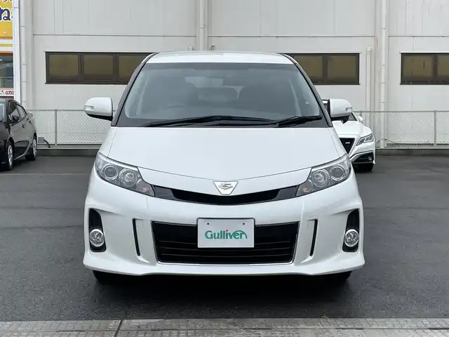 トヨタ エスティマ アエラス プレミアムエディション 群馬県 2015(平27)年 2.2万km ホワイトパールクリスタルシャイン 純正ＯＰナビ/ＴＶ・Ｂｌｕｅｔｏｏｔｈ・ＣＤ・ＤＶＤ/両側パワースライドドア/クルーズコントロール/ビルトインＥＴＣ/Ｂカメラ/ハーフレザーシート/２列目オットマン/スペアキー×１/前方ドラレコ/Ｄ席パワーシート/純正フロアマット/ドアバイザー/純正AW/オートライト