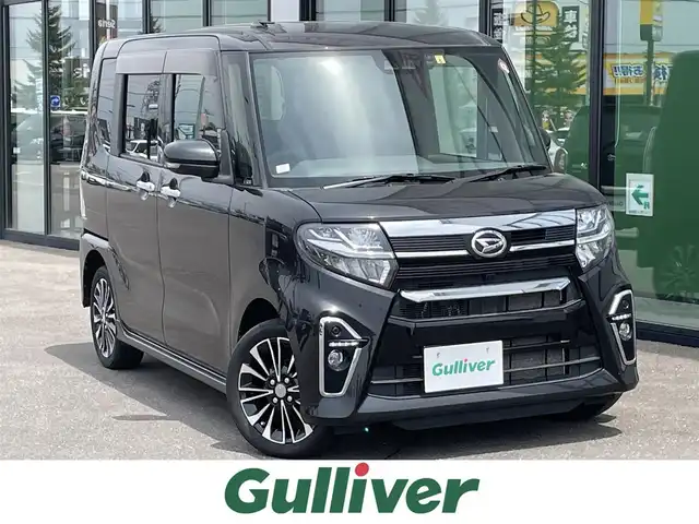ダイハツ タント カスタム RS セレクション 道南・函館 2020(令2)年 6万km ブラックマイカメタリック ・純正ナビ/・フルセグテレビ/・両側パワースライドドア/・衝突軽減ブレーキ/・バックカメラ/・前後コーナーセンサー/・レーンキープアシスト/・レーダークルーズコントロール/・前席シートヒーター/・ＬＥＤヘッドライト
