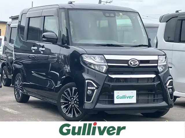 ダイハツ タント カスタム RS セレクション 道南・函館 2020(令2)年 6万km ブラックマイカメタリック ・純正ナビ/・フルセグテレビ/・両側パワースライドドア/・衝突軽減ブレーキ/・バックカメラ/・前後コーナーセンサー/・レーンキープアシスト/・レーダークルーズコントロール/・前席シートヒーター/・ＬＥＤヘッドライト