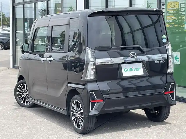 ダイハツ タント カスタム RS セレクション 道南・函館 2020(令2)年 6万km ブラックマイカメタリック ・純正ナビ/・フルセグテレビ/・両側パワースライドドア/・衝突軽減ブレーキ/・バックカメラ/・前後コーナーセンサー/・レーンキープアシスト/・レーダークルーズコントロール/・前席シートヒーター/・ＬＥＤヘッドライト