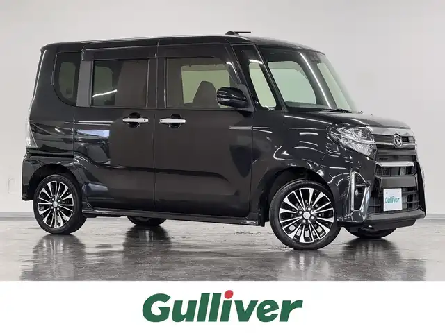 ダイハツ タント カスタム RS セレクション 三重県 2020(令2)年 6万km ブラックマイカメタリック ガソリン・ターボ/FF/インパネCVT/純正 9インチナビ NSZN-Y70DS/（CD/DVD/TV/iPod/MEMORY MUSIC/SD/Bluetooth/FM/AM/USB/HDMI/ドラレコ）/バックカメラ/両側パワースライドドア（ワンタッチオープン機能/ウェルカムオープン機能/タッチ＆ゴーロック機能付）/ドライブレコーダー 前方/ビルトインETC/スマートアシスト3/・衝突回避支援ブレーキ機能（対車両・対歩行者）/・衝突警報機能（対車両・対歩行者）/・ブレーキ制御付誤発進抑制機能（前方・後方）/・レーダークルコン/・レーンキープコントロール（LKC）/・車線逸脱抑制制御機能/・車線逸脱警報機能/・コーナーセンサー（フロント２個／リヤ２個）/・標識認識機能（進入禁止）/装備/・ハーフレザーシート/・シートヒーター（D/N）/・オートエアコン/・オートライト/・LED ヘッドランプ＋サイドビューランプ＋フロントフォグランプ/・運転席ロングスライド機能/・ステアリングスイッチ/・充電用USBジャック（タイプA）/・プッシュスタート/・純正15inAW/・スマートキーx1/など