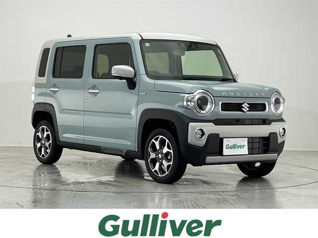 スズキ ハスラー HYBRID X 滋賀県 2025(令7)年 0.1万km未満 オフブルーメタリック/ソフトベージュメタリック 届出済未使用車/２トーンカラー仕様/純正９型ナビ/【CD/DVD/Bluetooth/フルセグTV/AppleCarPlay】/全方位モニター/スズキセーフティサポート/・デュアルカメラブレーキサポート/・誤発進抑制機能/・車線逸脱抑制機能/・車線逸脱警報機能/・ふらつき警報機能/・先行車発進お知らせ機能/・アダプティブクルーズコントロール/・ハイビームアシスト/・標識認識機能/・後退時ブレーキサポート/・後方誤発進抑制機能/シートヒーター/ステアリングスイッチ/ＬＥＤライト/オートライト/コーナーセンサー