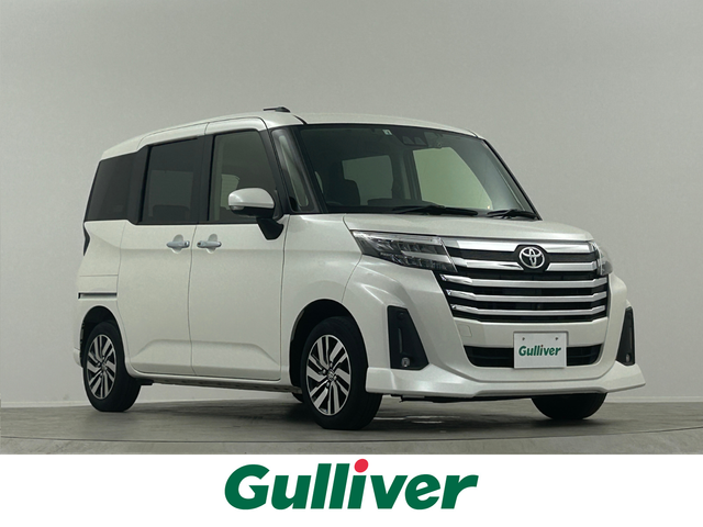 トヨタ ルーミー カスタムG 埼玉県 2022(令4)年 2.8万km パールホワイトⅢ 純正９型ディスプレイオーディオ　パノラミックビューモニター　電動パーキングブレーキ　ドライブレコーダーシートヒーター　ＥＴＣ　ＬＥＤヘッドライト