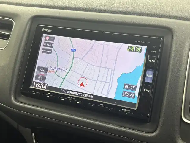 ホンダ ヴェゼル ハイブリッド Z ホンダセンシング 福井県 2017(平29)年 2.4万km クリスタルブラックパール 純正ナビ/バックカメラ/フルセグカメラ/前後ドライブレコーダー/フロアマット/アルミホイール/コーナーセンサー/レーンキープアシスト/衝突被害軽減システム/オートライト/ＬＥＤヘッドライト/スマートキー