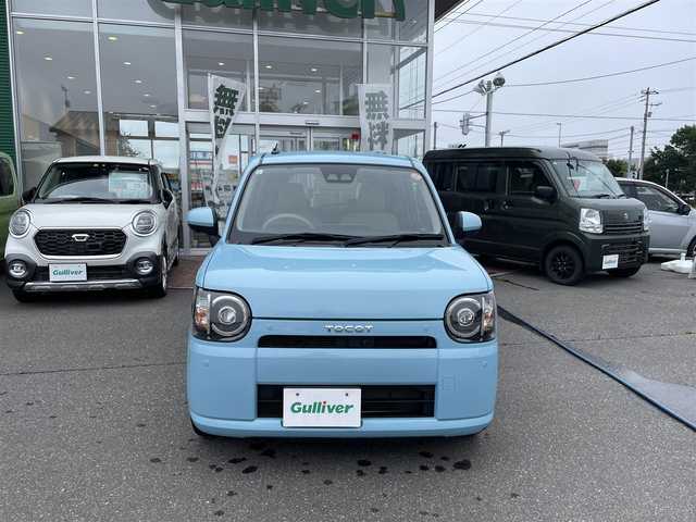 ダイハツ ミラ トコット G SA Ⅲ 道央・札幌 2019(平31)年 9.8万km サニーデイブルーメタリック 登録時走行距離97/934km/ワンオーナー/　４　W　D　/寒冷地仕様/スマートアシストIII（レーンキープアシスト/衝突軽減ブレーキ）/純正ナビ（CD/DVD/FM/AM/SD/BT)/フルセグ(走行中視聴可能)/バックカメラ/全周囲カメラ/アイドリングストップ/ドアバイザー/プッシュスタート/パーキングアシスト/USB入力端子/ドライブレコーダー（前方）/シートヒーター（運転席/助手席）/横滑り防止装置/盗難防止装置/オートマチックハイビーム/コーナーセンサー/ヘッドライトレベライザー/ステアリングスイッチ/電動格納ミラー/積込冬タイヤ（スチールホイール/155/65/R14/23年製/溝6ｍｍ）