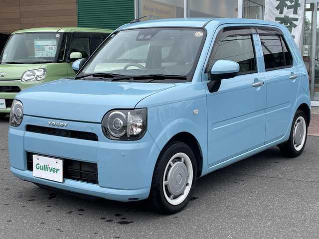 ダイハツ ミラ トコット G SA Ⅲ 道央・札幌 2019(平31)年 9.8万km サニーデイブルーメタリック 登録時走行距離97/934km/ワンオーナー/　４　W　D　/寒冷地仕様/スマートアシストIII（レーンキープアシスト/衝突軽減ブレーキ）/純正ナビ（CD/DVD/FM/AM/SD/BT)/フルセグ(走行中視聴可能)/バックカメラ/全周囲カメラ/アイドリングストップ/ドアバイザー/プッシュスタート/パーキングアシスト/USB入力端子/ドライブレコーダー（前方）/シートヒーター（運転席/助手席）/横滑り防止装置/盗難防止装置/オートマチックハイビーム/コーナーセンサー/ヘッドライトレベライザー/ステアリングスイッチ/電動格納ミラー/積込冬タイヤ（スチールホイール/155/65/R14/23年製/溝6ｍｍ）