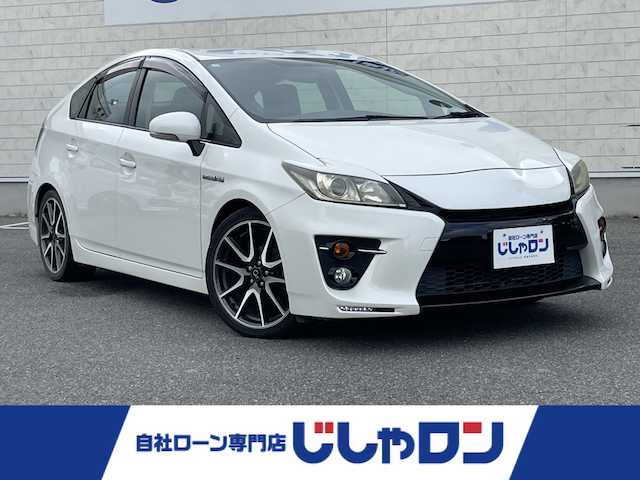 トヨタ プリウス S ツーリングセレ G’s 佐賀県 2013(平25)年 10.7万km ホワイトパールクリスタルシャイン こちらは現金またはオートローンご利用時の価格です/自社ローンご希望の方は別途その旨お申付け下さい/＊純正ナビ/＊CD/DVD/Bluetooth/＊バックカメラ/＊Autoライト/＊ＥＴＣ/＊電動格納ミラー/＊横滑り防止装置/＊盗難防止装置/＊フロアマット/＊ドアバイザー/＊パワステ/＊パワーウインドウ/＊ステアリングスイッチ/＊純正アルミホイール