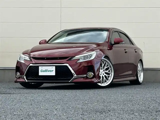 トヨタ マークＸ PREMIUM 茨城県 2013(平25)年 8.4万km ダークレッドマイカメタリック G’s仕様フロントバンパー/リヤバンパー/純正HDDナビ/　　BT/CD/DVD/フルセグ/バックカメラ/シートヒーター/パワーシート/HIDオートライト/木目調パネル/社外20インチアルミホイール/ドライブレコーダー/ETC
