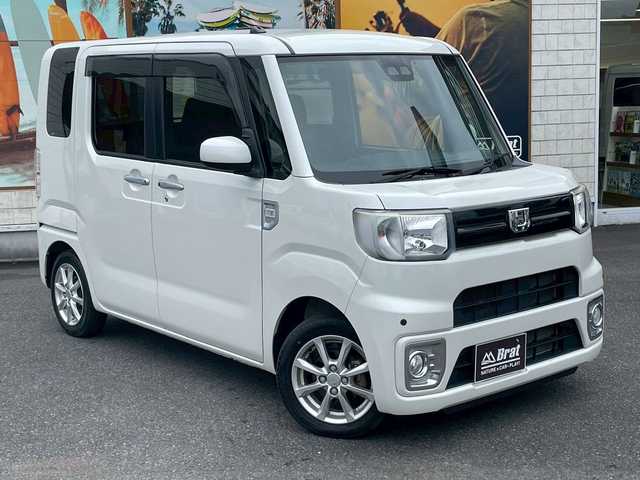 ダイハツ ウェイク L SA Ⅲ 宮崎県 2018(平30)年 2.2万km パールホワイトⅢ 両側パワースライドドア　/KENWOODナビ　/バックカメラ　/ETC　/フロント社外センサー　/CD　/DVD　/Bluetooth　/フロアマット　/ドアバイザー