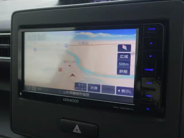 スズキ ワゴンＲ HYBRID FZ 山形県 2017(平29)年 2.1万km ブルーイッシュブラックパール3 4WD/デュアルセンサーブレーキサポート/メモリナビ/　　【CD　DVD　BT　フルセグ　USB】/LEDオートライト/シートヒーター/純正14インチアルミホイール/アイドリングストップ/純正フロアマット/電動格納ウィンカーミラー/スマートキー/ETC