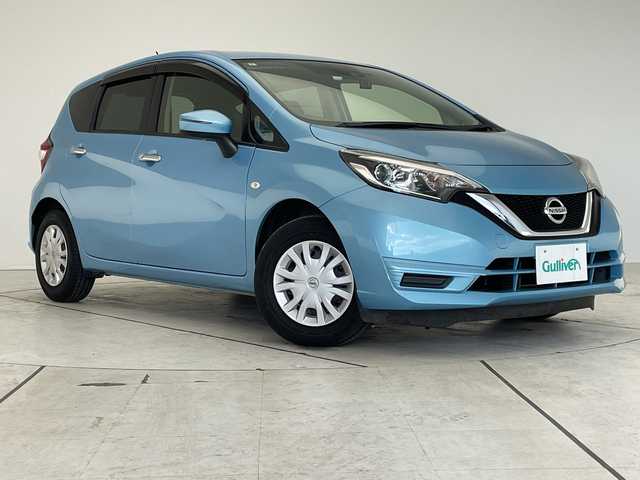 日産 ノート X 愛知県 2018(平30)年 4.8万km ソニックブルー 純正ナビ/バックカメラ/オートライト/ドライブレコーダー/ＥＴＣ/衝突軽減システム/ワンセグ/CD DVD/Bluetooth/ステアリングスイッチ/スマートキー/プッシュスタート