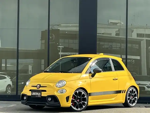 アバルト ５９５ コンペティツィオーネ 石川県 2020(令2)年 6.1万km 黄 左ハンドル/５速MT/ディスプレィオーディオ/ハーフレザーシート/ETC