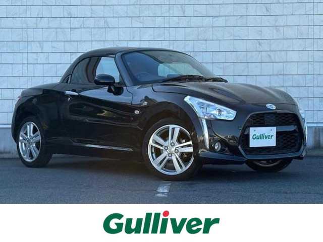 ダイハツ コペン ローブ 大阪府 2021(令3)年 1万km ブラックマイカメタリック 社外ナビ【CN-E330D】/　CD/BT/フルセグTV/バックカメラ/ETC/MTモード/シートヒーター/ハーフレザーシート/電動オープン/ドライブレコーダー/LEDヘッドライト/革巻きステアリング/ステアリングスイッチ/プッシュスタート/スマートキー/純正16インチアルミ