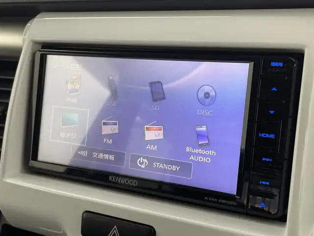 スズキ ハスラー G 宮城県 2018(平30)年 4.2万km サマーブルーM 純正SDナビ:KXM-E502M/Bluetooth/フルセグTV/CD/DVD/AM/FM/バックカメラ/ビルトインETC/衝突被害軽減システム/横滑り防止装置/オートライト/純正フロアマット/前席シートヒーター/キーレスエントリー/ドアバイザー/電動格納ミラー/アイドリングストップ