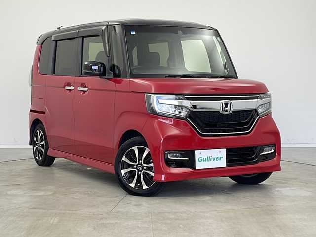 ホンダ Ｎ ＢＯＸ カスタム G L ホンダセンシング 新潟県 2019(平31)年 3.5万km 赤 純正オーディオ　【WX-171CP】/　ワンセグTV/Bluetooth/CD/USB/バックモニター/ビルトインETC/レーダークルーズコントロール/片側パワースライドドア/衝突被害軽減ブレーキ/レーンキープアシスト/後方コーナーセンサー/オートマチックハイビーム/LEDヘッドライト/アイドリングストップ/ステアリングスイッチ/禁煙車