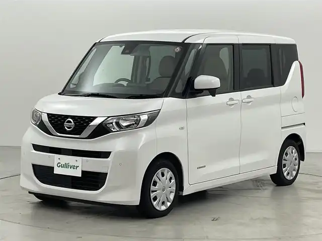 日産 ルークス S 福岡県 2022(令4)年 5万km ホワイトパール 社外ナビ　/バックカメラ　/ＥＴＣ　/コーナーセンサー　/エマージェンシーブレーキ　/レーンキープ　/アイドリングストップ　/先行車発進お知らせ　/スマートキー　/ステアリングリモコン　/セーフティ・シールドスイッチ