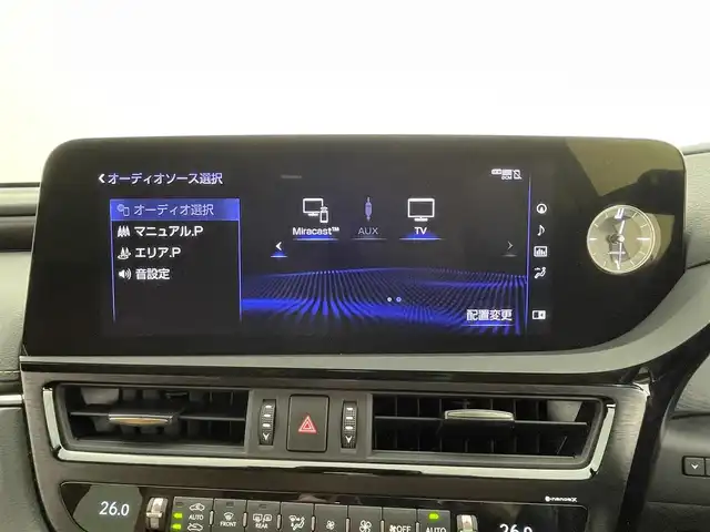 レクサス ＥＳ 300h バージョンL 群馬県 2021(令3)年 1.4万km ソニッククォーツ 純正ナビ　サンルーフ　パノラミックビューモニター　ブラインドスポットモニター　レーダークルーズコントロール　レーンキープアシスト　衝突軽減ブレーキ　クリアランスソナー　茶革シート　ＬＥＤ　禁煙車