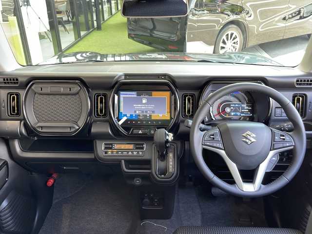スズキ ハスラー HYBRID X 愛知県 2025(令7)年 0.1万km未満 クールカーキパールメタリック/ソフトベージュメタリック 届出済未使用車/衝突軽減システム/純正9型ディズプレイオーディオ　ナビあり/全方位カメラ/フルセグ/ＣＤ/Bluetooth/バックカメラ/コーナーセンサー/純正アルミホイール/LEDヘッドライト/オートマチックハイビーム/ステアリングスイッチ/スマートキー/プッシュスタート