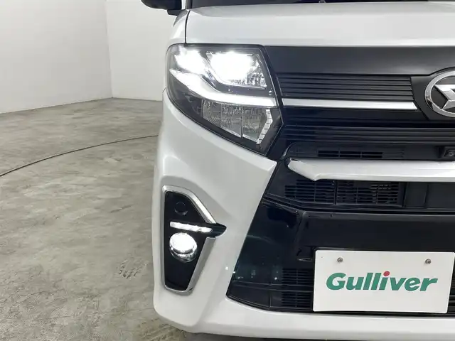 ダイハツ タント カスタム RS 福島県 2019(令1)年 2.9万km ブラックマイカメタリック/シャイニングホワイトパール スマートアシスト/・衝突被害軽減ブレーキ/・車線逸脱警報装置/・前後誤発進抑制/・先行車発進お知らせ/・オートハイビーム/・レーダークルーズコントロール/・スマートパノラマパーキング/純正9インチナビ/・フルセグTV/BT/CD/DVD/USB/SD/FM/AM/・ETC/・前方ドライブレコーダー/・バックカメラ/両側パワースライドドア/革張ステアリング/・ステアリングリモコン/ハーフレザーシート/・D+N席シートヒーター/プッシュスタート/・スマートキー/・スペアキー1本/電動格納ミラー/・ウィンカーミラー/・オートミラー/LEDヘッドライト/・オートライト/純正フロアマット/純正15インチAW/リアドアバイザー