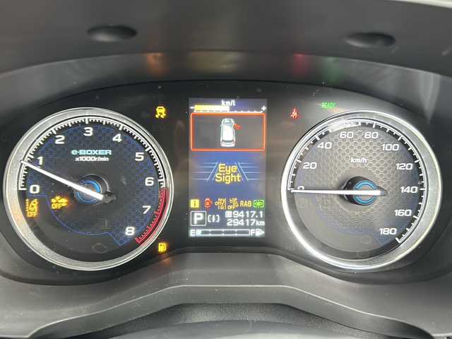 スバル フォレスター ハイブリッド アドバンス 富山県 2022(令4)年 3万km パール 禁煙車　/純正メモリナビ　/地デジ　/アイサイト　/ルーフレール　/ブラインドスポットモニター　/LEDヘッドライト　/レーダークルーズコントロール　/パワーシート　/パドルシフト　/スマートキー　/シートヒーター　/純正アルミホイール/純正オーディオ/ウィンカーミラー/電動格納ミラー/ビルトインETC/プッシュスタート