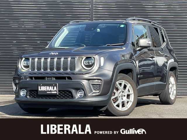 クライスラー・ジープ ジープ レネゲード リミテッド 静岡県 2019(令1)年 6.7万km グラニトクリスタル 黒革/パワーシート/シートヒーター/純正ナビ/(Bluetooth/AppleCarPlay/AUX/USB/フルセグ)/ACC/衝突被害軽減システム/ステアリングヒーター/ブラインドスポットモニター/アダブティブヘッドライト/バックカメラ/自動防眩式ルーム ミラー/前席シートバックポケット/純正17インチアルミホイール/純正フロアマット/ETC/保証書/取扱説明書