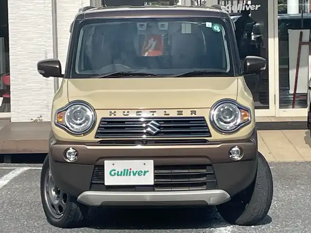 スズキ ハスラー ワンダラー 千葉県 2019(令1)年 3.5万km シフォンアイボリーメタリック/ウッディブラウン2トーンルーフ 特別仕様　ナビ　全方位カメラ　デュアルカメラブレーキサポート　ＢＴ　ＥＴＣ　ＵＳＢ　シートヒーター ステアスイッチ スマートキー ルーフレール シフォンアイボリーツートン HID オートライト