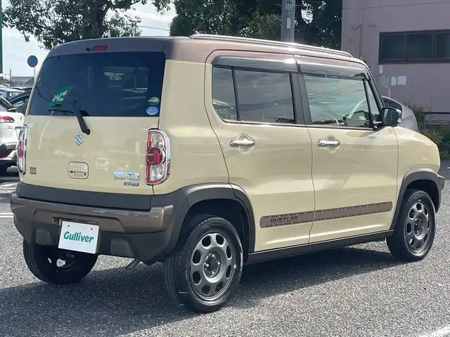 スズキ ハスラー ワンダラー 千葉県 2019(令1)年 3.5万km シフォンアイボリーメタリック/ウッディブラウン2トーンルーフ 特別仕様　ナビ　全方位カメラ　デュアルカメラブレーキサポート　ＢＴ　ＥＴＣ　ＵＳＢ　シートヒーター ステアスイッチ スマートキー ルーフレール シフォンアイボリーツートン HID オートライト